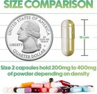 1000 Empty Gelatin Capsules Size 2 Clear Kosher Separated