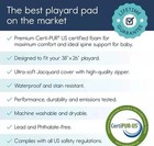 Hiccapop Playpad Pack-n-play Washable 1  Thick Mattress Topper 26x38  Freeship