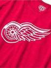 New Ots Nhl Detroit Red Wings Distressed Logo Women s Scoop Tee  Small