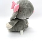 Applause Plush Puppy Dog Vintage Kids Gray White Pink Good Sad Eyes Bows