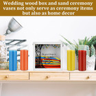 Wedding Unity Sand Ceremony Kit ceremony Sets For Bridal Party With Wood Box    