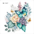 Buttefly Toilet Stickers  Peony Butterflies Bathroom Toilet Seat Lid Cover 