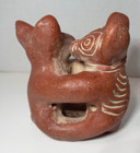  Handmade Pottery Dancing Dogs Colima Mexican Folk Art  Terra Cotta Sculpture
