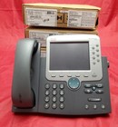 Lot Of 4 Cisco Cp 7970 Widescreen Lcd Voip Phone Mpn 68-5425-05 Rev  A0