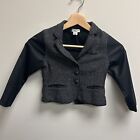 Eliane Et Lena  paris  Blazer Boys Sz 4a Business Casual Herringbone Suit Coat
