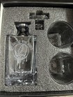 Grateful Dead Whiskey Decanter And Glass Set Engraved With Skeleton And Syf