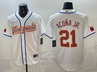 Men s Venezuela Baseball White  21 2026 World Baseball Classic Home Stadium New