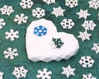 Pcs Snowflake Decorations Wood Slices Ornaments Christmas Cutouts Buttons 160
