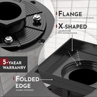 Matte Black 4  Square Floor Shower Drain 304 Stainless Steel-2 5 10 Pack