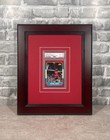 Stylish Mahogany Look Wood Frame For Psa Cards- With Uv Protection 