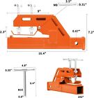Clamp On Trailer Hitch Receiver 2   Ball Mount Adapter For Tractor Bucket Bobcat