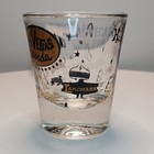 Vintage Mid Century Gold  Las Vegas Souvenir Shot Glass Sahara Dunes Tropicana