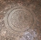Large Qajar Islamic Superb Engraved Copper Tray 19th Century 28 4 Inches