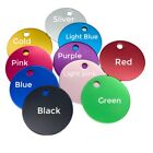 Custom Engraved Personalized Pet Tag Id Dog Cat Name Tags Aluminium   Round