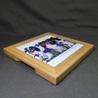 Ceramic Trivet Shetland Sheepdogs W Iris Sheltie Dog Framed In Pine 8  X 8 