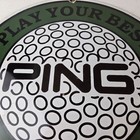 Vintage Ping Golf Sign - Play Your Best Golfing Dealer Porcelain Gas Pump Sign