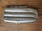 Antique Vintage Early 1900   s 3 Flute Aluminum Cigar Case English Peer