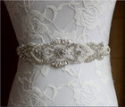 Vintage Crystal Bridal Sash Rhinestone Pearl Beaded Wedding Dress Belt Luxury