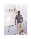 John F Kennedy 8x10 Signed Photo On Sailboat Jfk Autographed Cool President