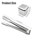 Zalaxt 8 Pcs Stainless Steel Ice Cubes For Drinks  Reusable Stainless Wine Ic   