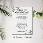 Canvas Wall Art Inspirational Today Is A Good Day Quote Canvas Print Painting   