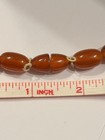 Antique Lg Faturan Honey Cherry Amber Bakelite Graduated Beaded Necklace 26  82g