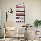 Metal 5 Tiers Nail Polish Rack Wall Mounted Display Organizer Holder Left  Right