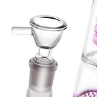 16 5  Pink Glass Bong Hookahs Honeycomb Percolator Water Pipe Bowl For Smoking