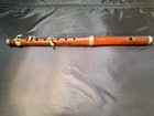 Rare Vintage Rosewood Irish Piccolo Flute Fife Nickel Silver 15  10 Hole 2 Part