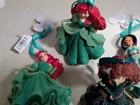Disney 4 Princess Glitter Christmas Ornaments Chipped  Ariel  Merida  Jasmine