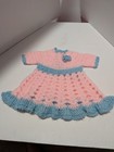 Vintage Crochet knitted Baby Doll Infant Clothes Handmade  Baby Cloth Grannycore