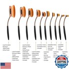 Yoseng Makeup Brushes Set 10pcs Professional Oval Toothbrush Foundation Cream
