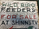 Vintage  Wild Bird Feeder Hand Painted  Signed For Sale At Shinns T V
