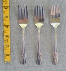 Wm A Rogers  Sectional Oneida Ltd Lido Pattern 1938 Salad Forks Set Of 3