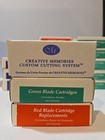 Creative Memories Custom Cutting System Blade Cartridges 1 Ea  Red  Green   Blue