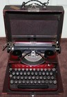 Vintage Royal Portable Typewriter Red
