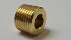 Lot Of 10 Pcs  1 8   Male Npt Brass Plug Allen Key Countersunk Hex Usa