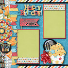 Birthday Boy Premade Scrapbook Pages Paper Printed Layout Dbds