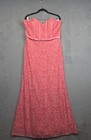 Dancing Queen Maxi Dress Womens Xxl Pink Lace Ball Gown Prom Elegant Homecoming