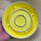 Vintage Michelin Bibendum Bib Ash Tray Ii Yellow Blue Ashtray With Figure Rare