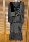 Spencer Alexis L Women s Brown Patchwork Pull-on Maxi Skirt   Top 2-piece Set