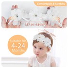 Fmeida Baby Headband White Floral