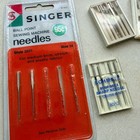 Singer Schmetz Vintage Sewing Machine Needles Lot Ball Point Microtex Sizes 9-18
