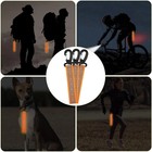 Reflective Straps 6 Pcs Backpack Safety Tags Clip On Night Reflector Keychain