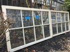 2 -40 X  27 Vintage Large Window Sashes Old 8 Pane Frame 1970s  Arts   Craft