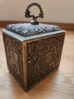Decorative Ornate Metal Trinket Box     Made In India     6  X 4 5  X 3 5      New