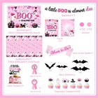 Pink Halloween Baby Shower Decorations Girl  All-in-1 A Little Boo Is