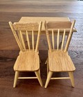 Vintage Dollhouse Miniature Kitchen Dining Table   Chairs 1 12 Taiwan Farmhouse