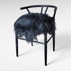 Genuine Icelandic Sheepskin Rug Xxl Natural Black Long Wool 57  X 35 