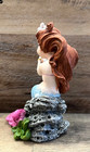 Mermaid With Seahorse Resin Figurine 6  X 3 